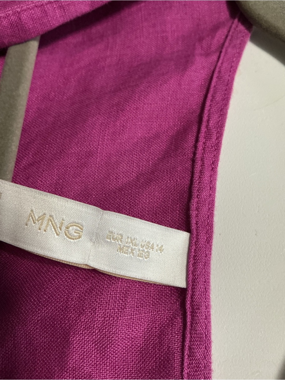 Mango Magenta Wrap Midi Dress - Picture 5 of 5